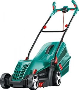 Bosch Rotak 36R lawn mower.