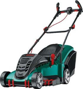 Bosch Rotak 430 LI mower.