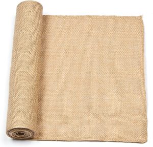 Burlap sheets.