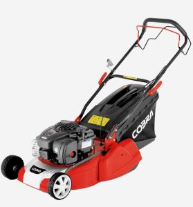 Cobra RM40SPB petrol lawn mower.