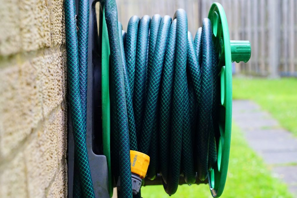 A garden hose.