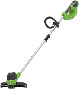 Greenworks cordless strimmer.