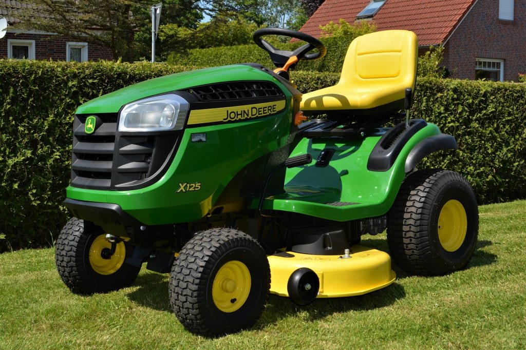 John Deere lawn tractor.