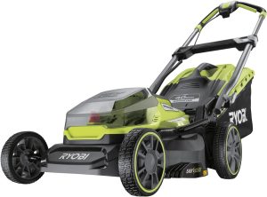 Ryobi RY18LMX40A lawn mower.